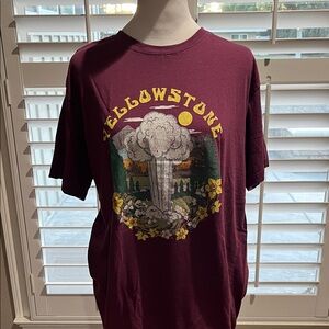 Yellowstone Graphic Maroon T-Shirt